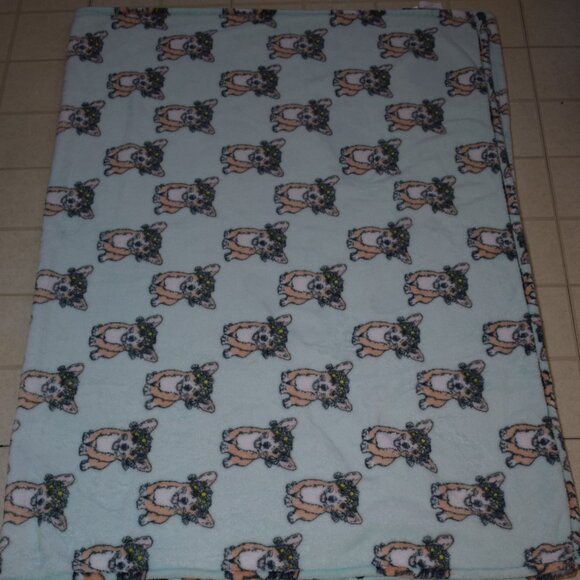 Oeko-Tex Corgi Dog Oversized Fleese Throw Blanket 50 x 70 - Picture 3 of 3